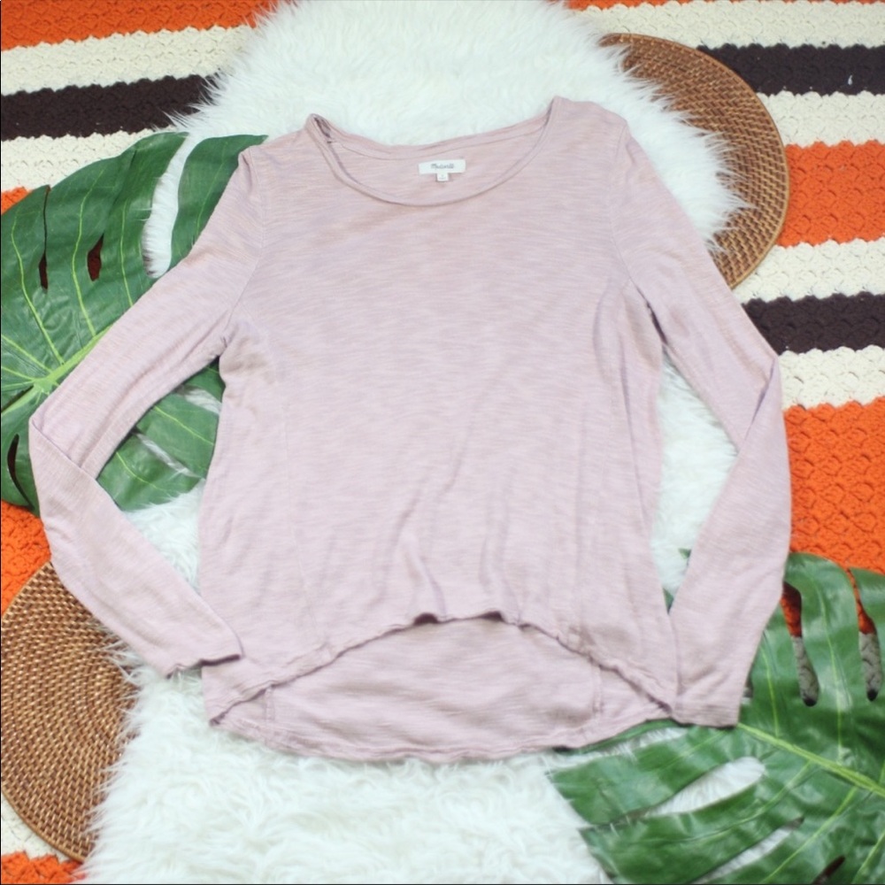 Madewell Pink Longsleeve Shirt, small